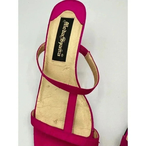 Moda Spana shoes pink open toe heels size 8 with 2 1/2" heel - Picture 5 of 12